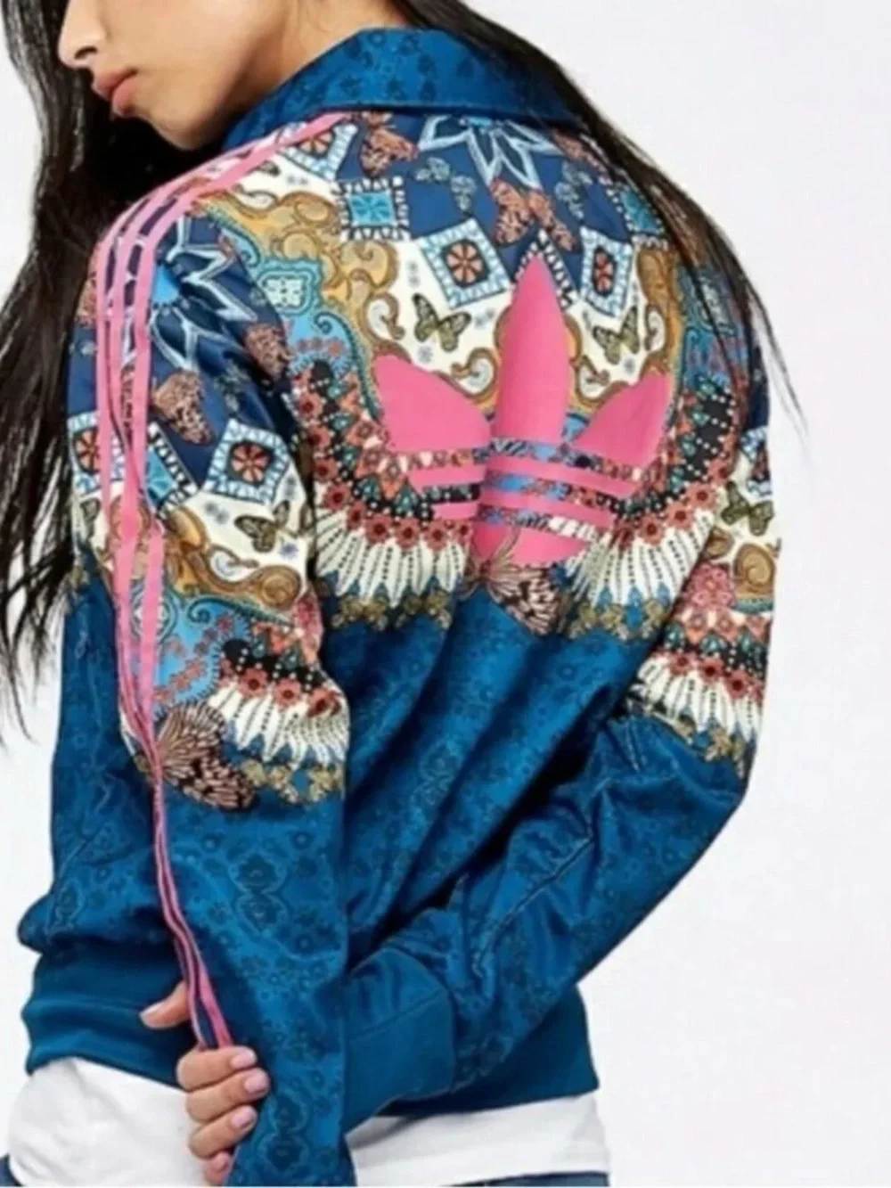 NWT Adidas Originals x Farm Rio Borbomix Track Jacket Brazilian Design Small